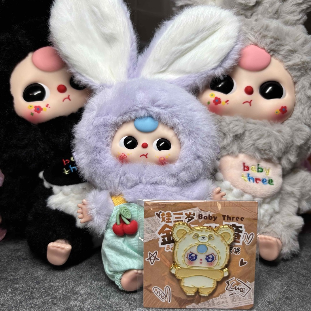 公式】Babythree ベイビースリー ミニミニマカロン 立ち耳 バッジ付き