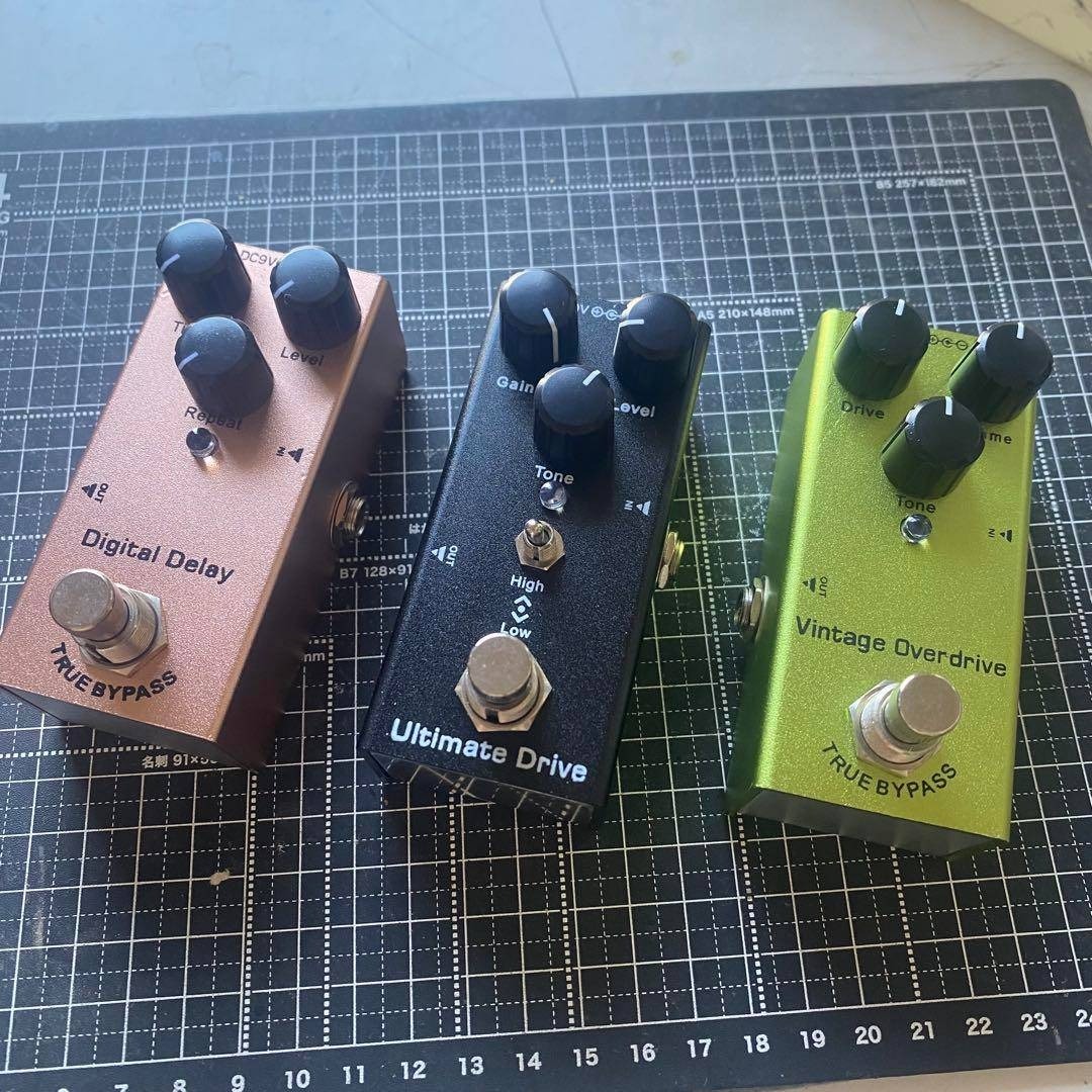 エフェクター3点セットディレイOCDディストーションチューブスクリー