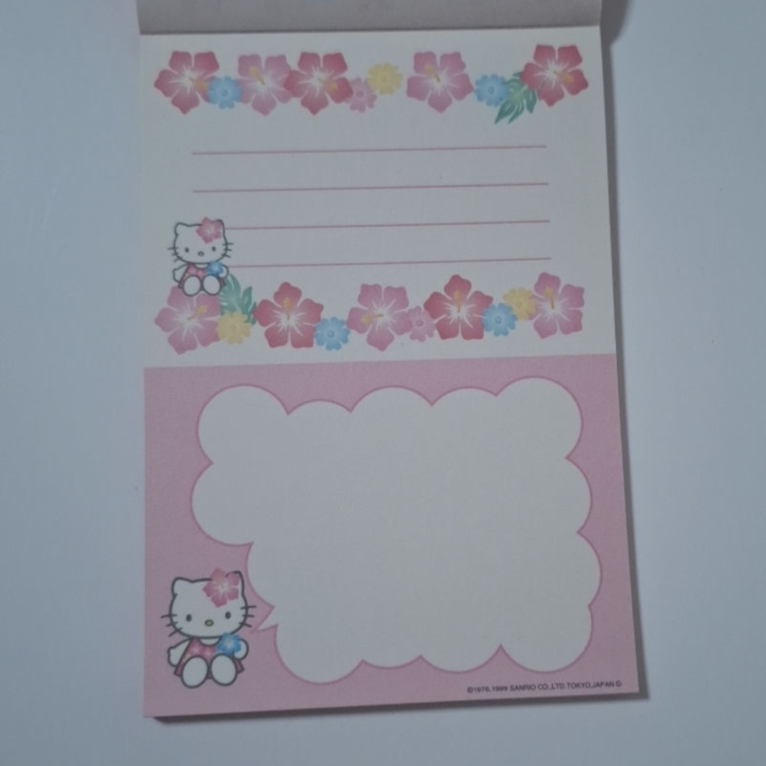 ハローキティ - ハローキティ メモ帳 ハイビスカスキティ ピンク 平成