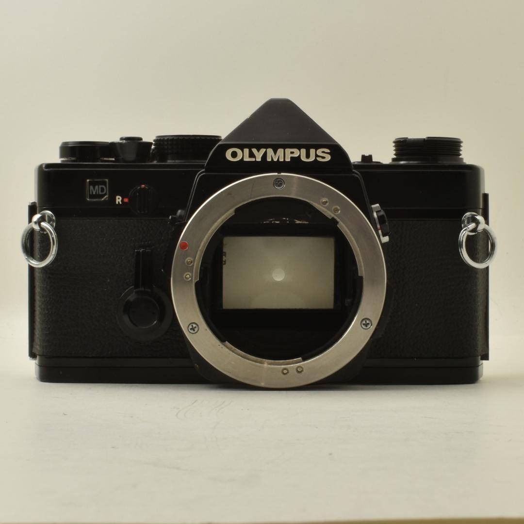 整備済 完動 Olympus OM-1 MD 黒 50mm F1.8 レンズ2本 整備済 完動