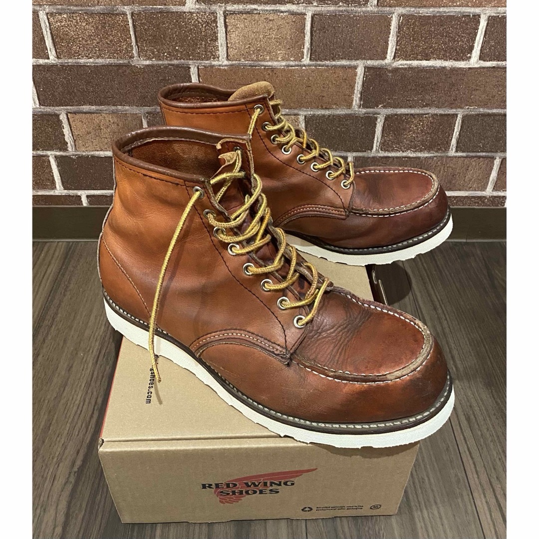 REDWING - レッドウィング 875 10EE 半円犬タグ 赤茶色 新品純正ソール