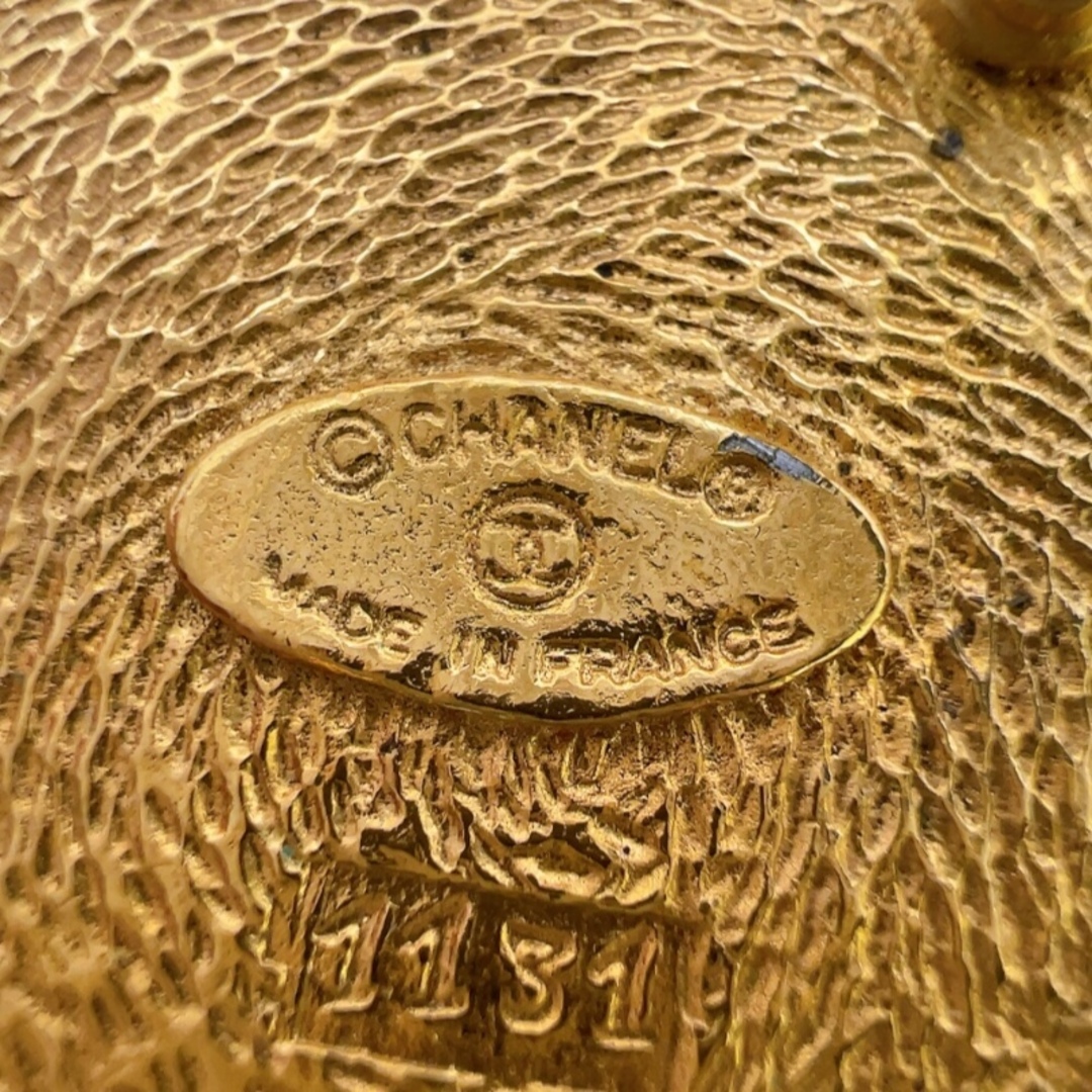 CHANEL - シャネル CHANEL カンボン ブローチ ゴールド メタル