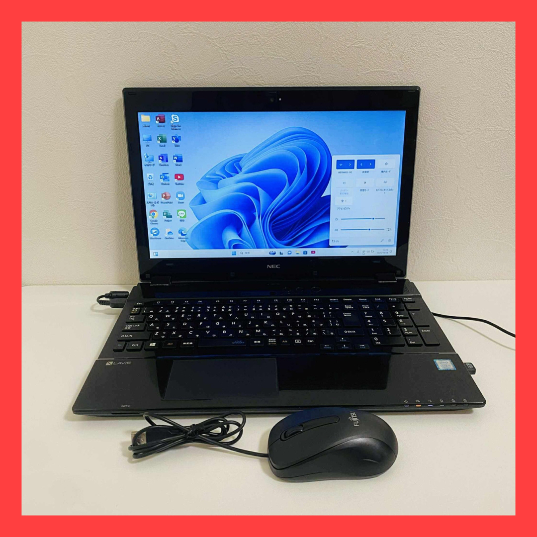 NEC - Y887 NECノートパソコンSSD高速第7世代 Windows11オフィス付きの