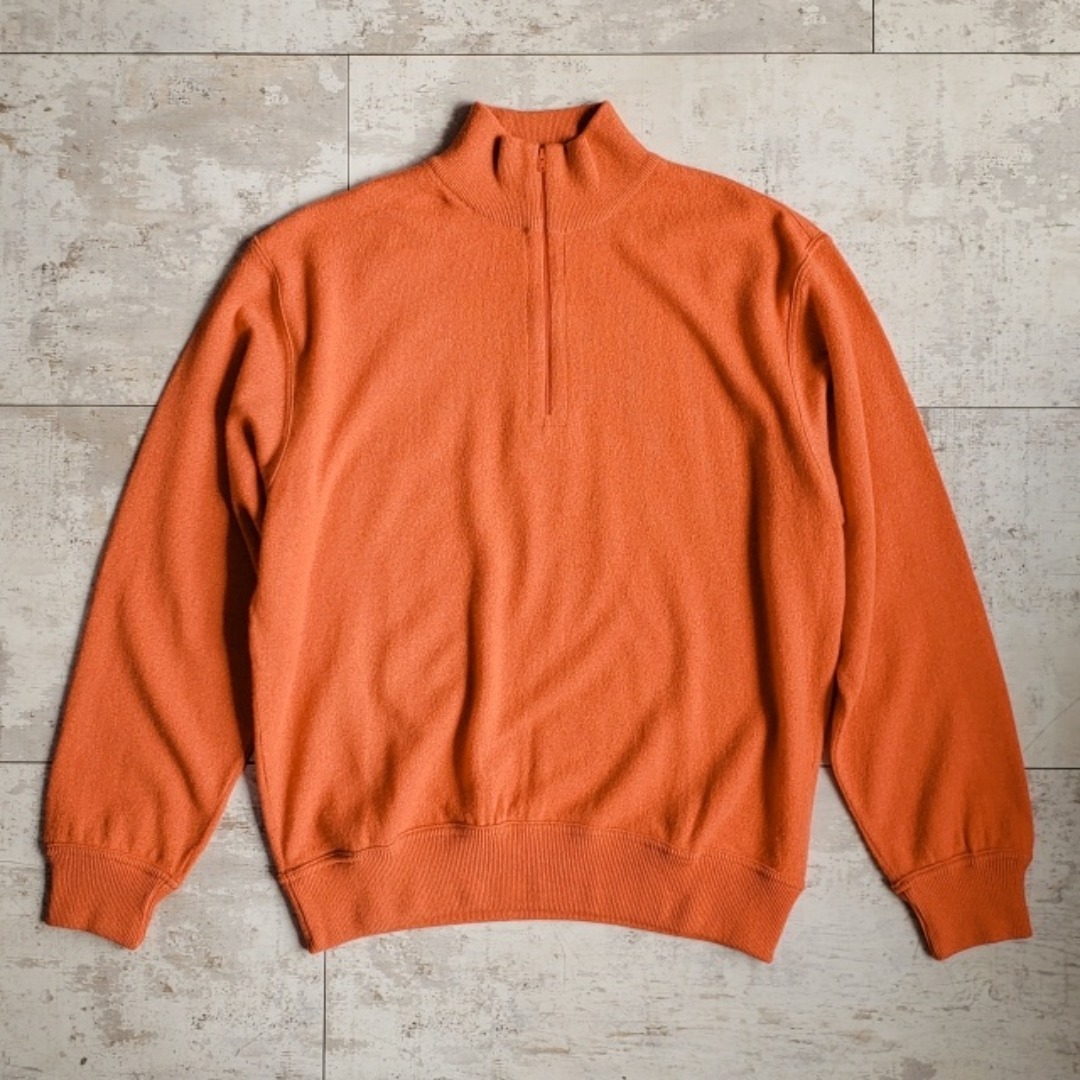 ドミニクフランス ☆ カシミヤ100% ハーフジップ セーター 50 伊製の