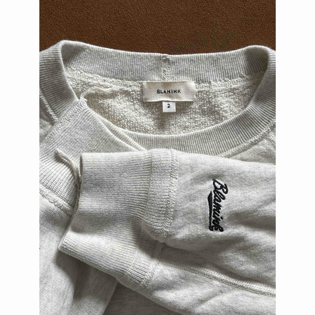 BLAMINK - BLAMINK ブラミンク☆吊裏毛ロゴロングスリーブプルオーバー
