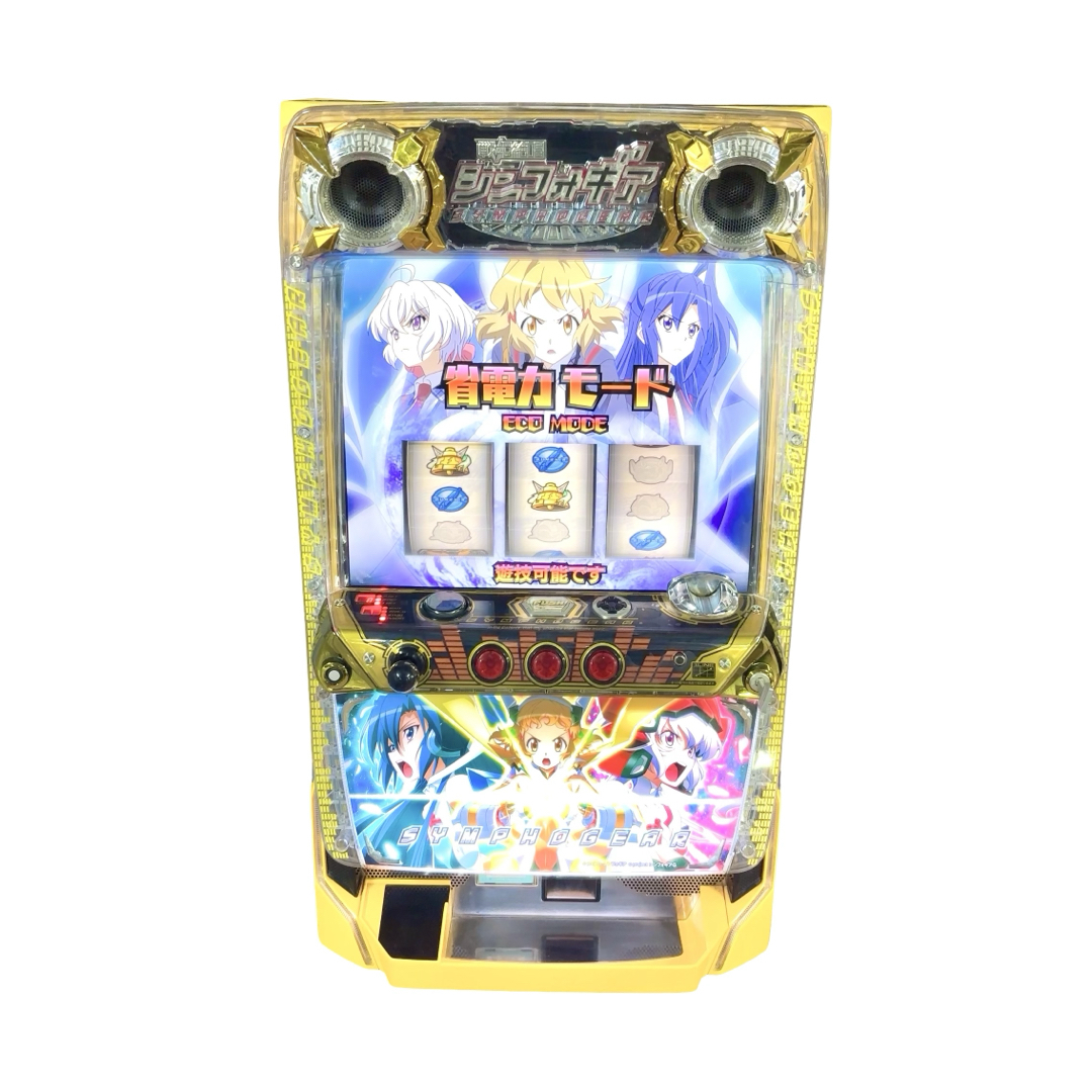 一直線に！シンフォギア実機音も光も良好！引取限定スロット パチスロ実機