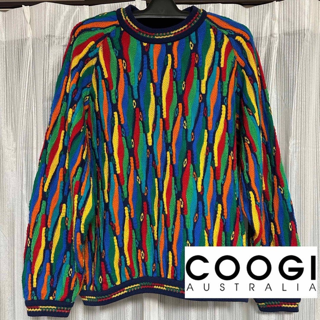 COOGI - M/ COOGI/クージー/マルチカラー3Dニット/セーター