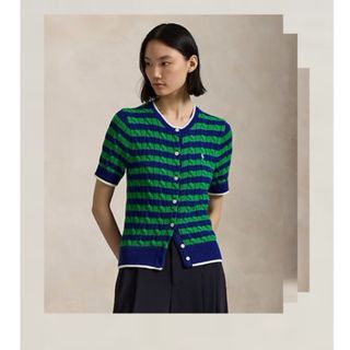 POLO RALPH LAUREN（カーディガン ・ グリーン・カーキ/緑色系）の