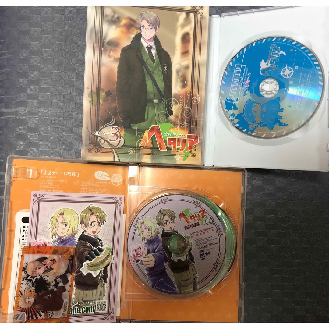 ヘタリア Axis Powers DVDvol.3 アニメイト初回限定盤の通販 by