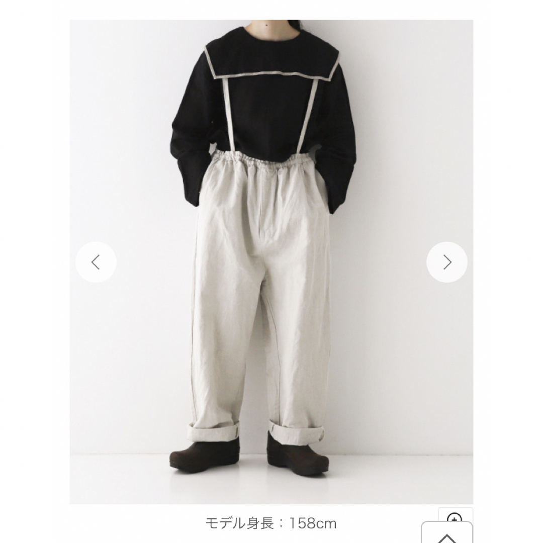 nest Robe - nestrobe リネンバイカラーセーラーカラーブラウスの通販