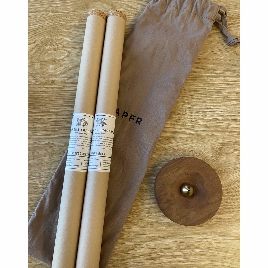 APOTHEKE FRAGRANCE - 【APFR 】お香2種・香水立てラッピングバッグ付