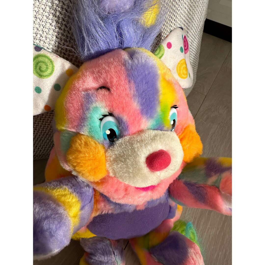 アメリカ購入ポップルズぬいぐるみヴィンテージ レインボー ムチャチャ