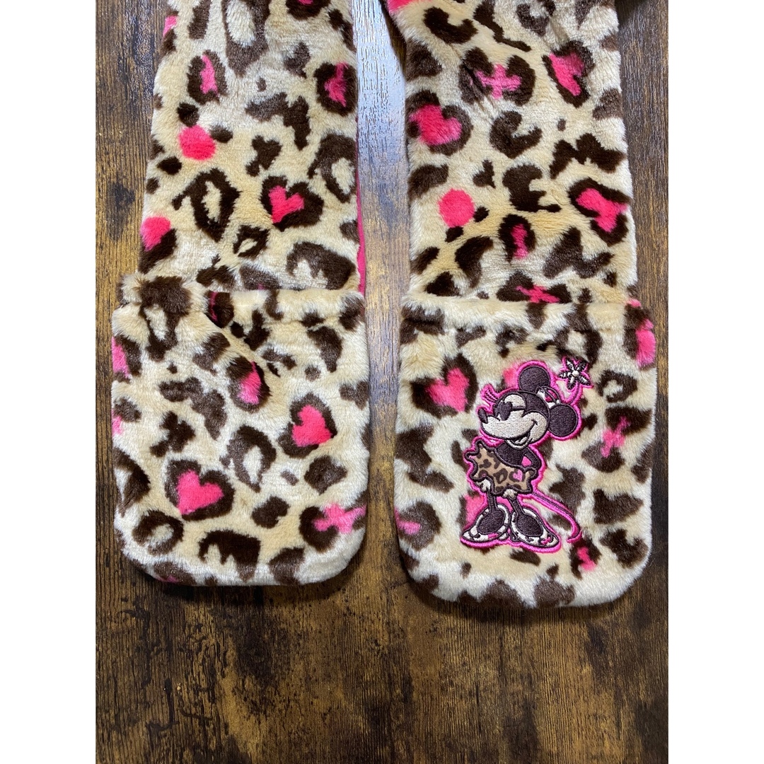Disney - ディズニー ミニー レオパード マフラー ファンキャップ