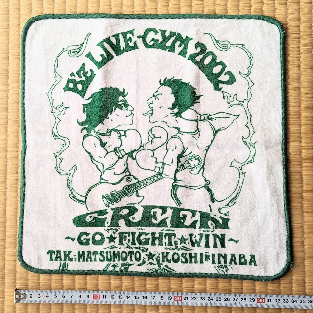 B'z - 【未使用品】B'z ツアーグッズ タオル LIVE-GYM 2002 白 緑の