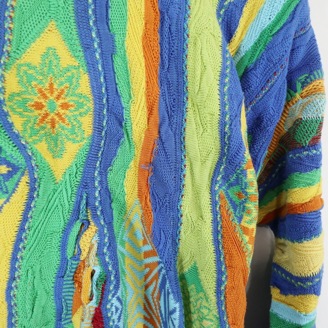 SALE/// 90年代 COOGI クージー 3Dニット 丸首 セーター マルチカラー