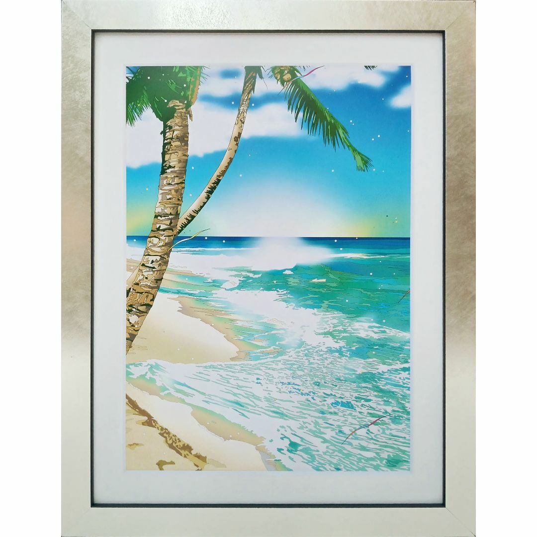 □新品未使用□ シルバー額入りポスター③ EIZIN SUZUKI 鈴木英人の