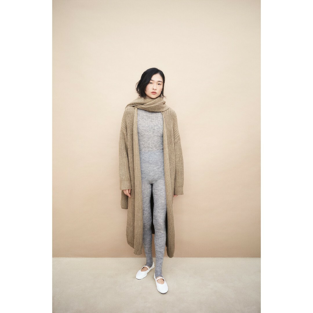 ZARA - ZARA オーバーサイズ ニットコート フリーサイズ ベージュの