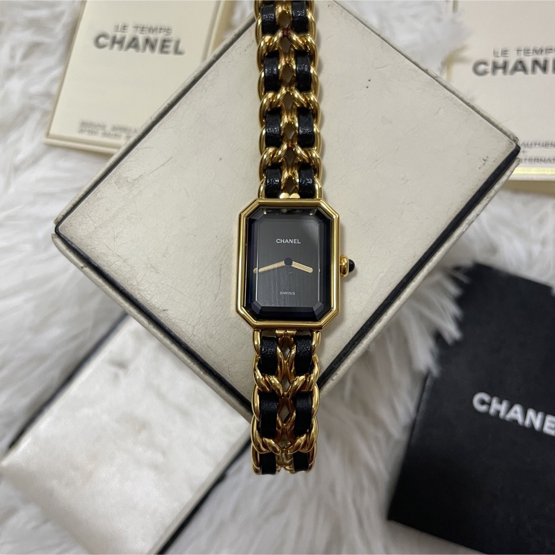 CHANEL - 美品✨シャネル プルミエール 時計 Lサイズ ゴールドの通販