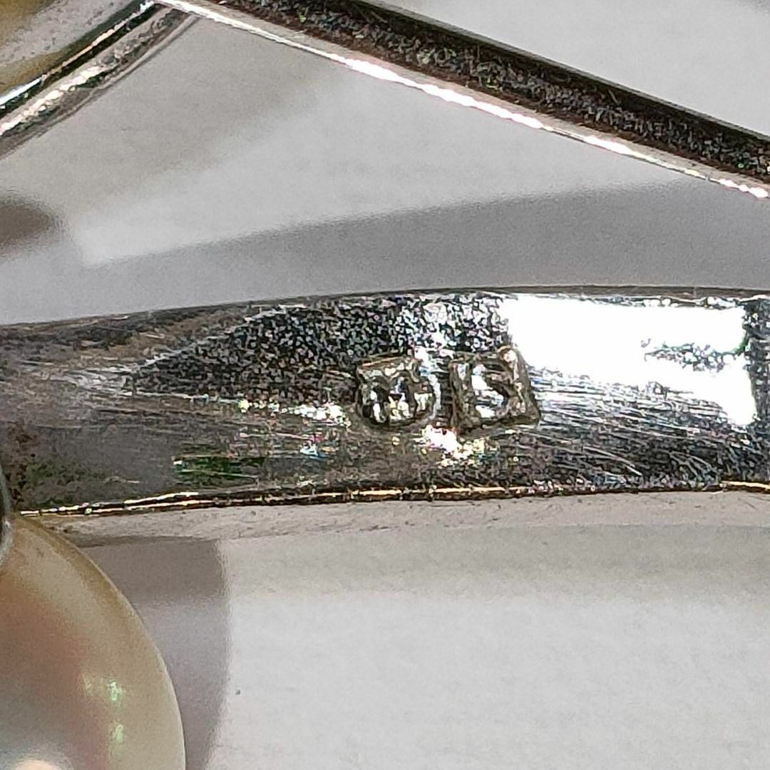 MIKIMOTO - ミキモト パール 真珠 ブローチ 10珠 シルバー M刻印 S刻印