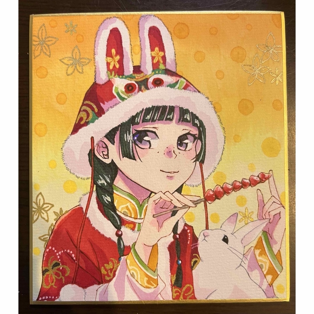 完売】薬屋のひとりごと 手描きイラスト ファンアート 猫猫 マオマオ