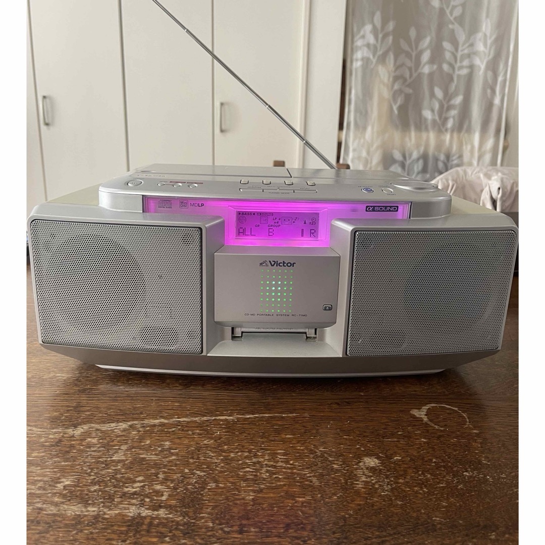 Victor - ビクター JVC RC-T1MD-S CD-MDポータブルシステム クラビア