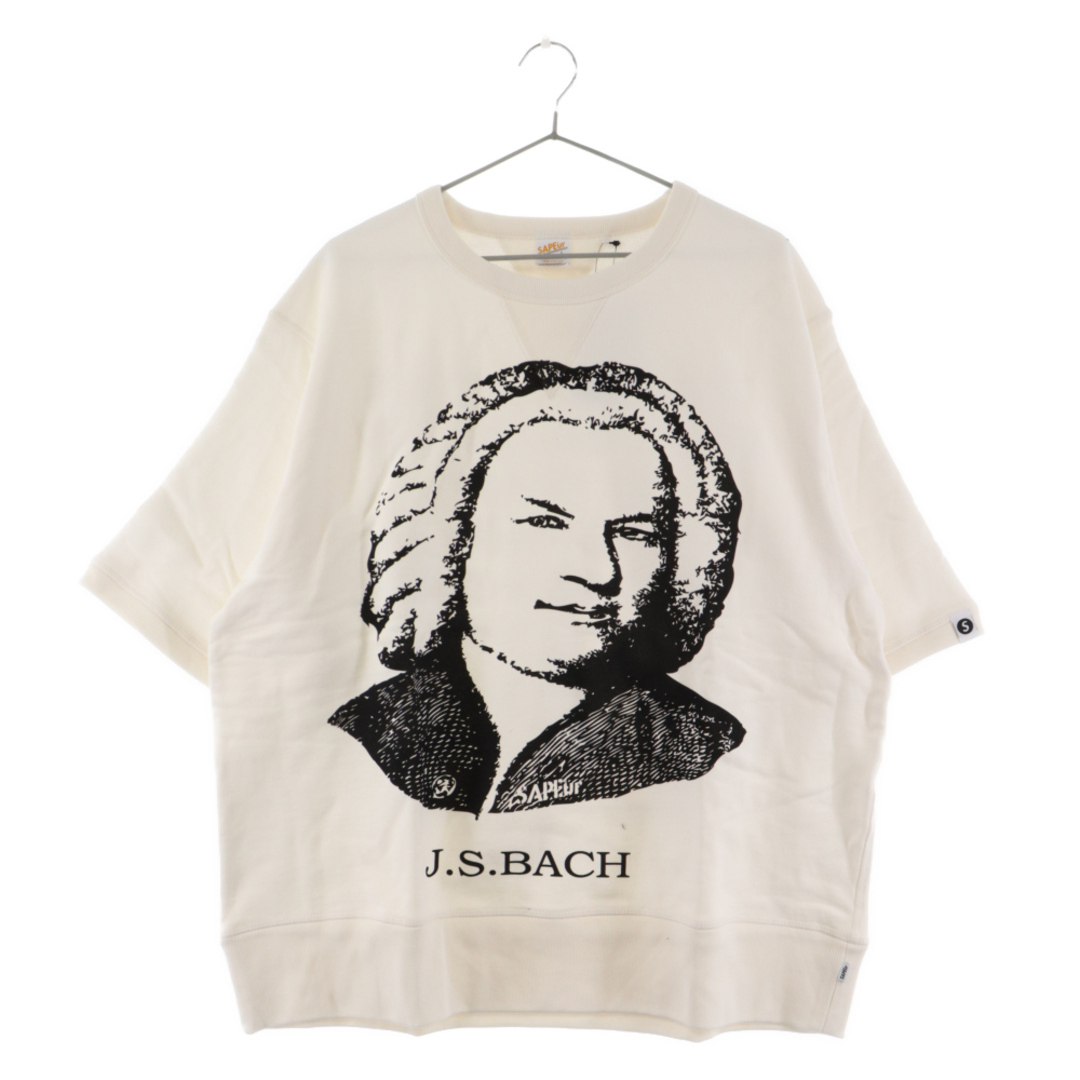 SAPEur サプール バッハグラフィックロゴ プリント スウェット