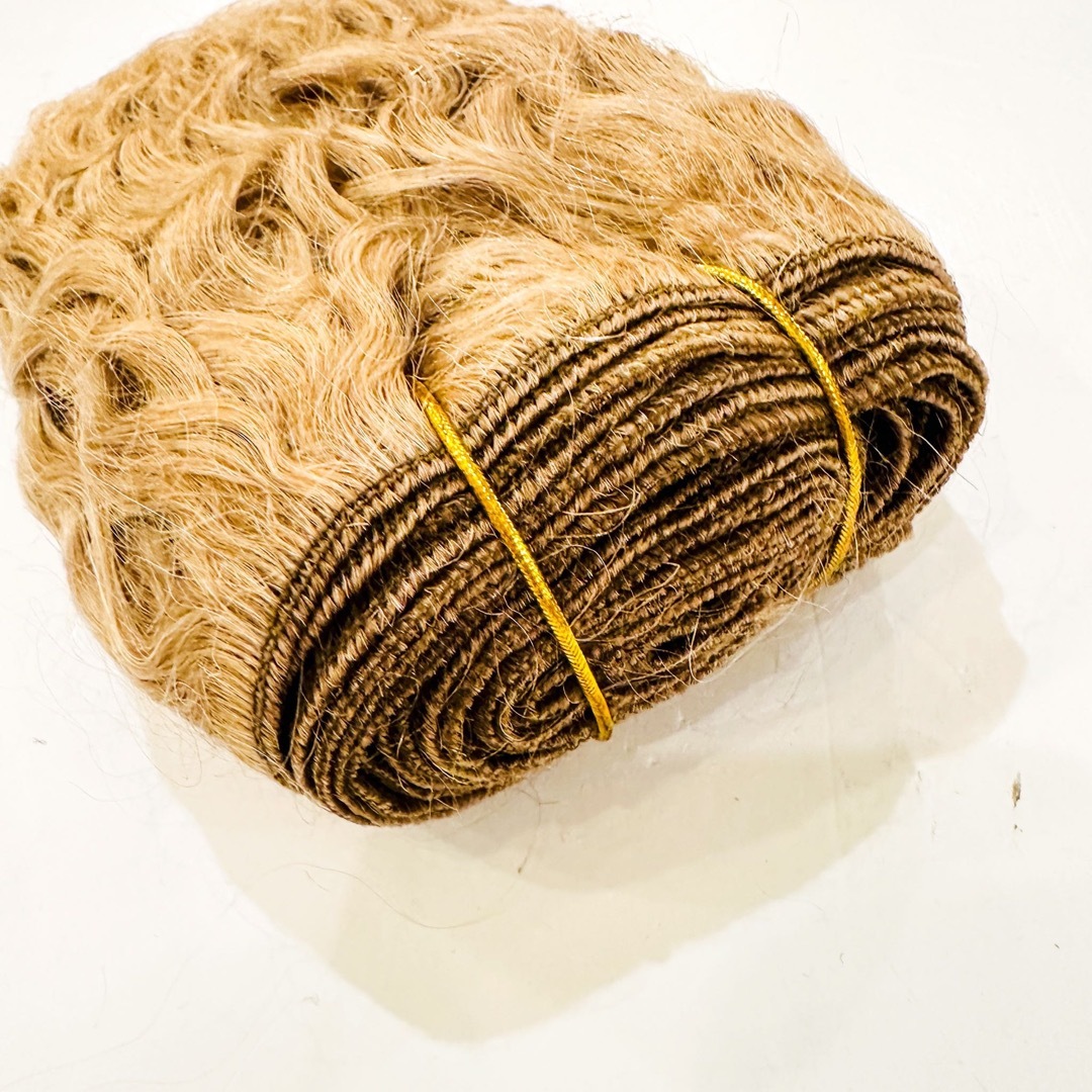 ビスクドール用モヘアロックウェフティング 180cm ブロンド ビスク