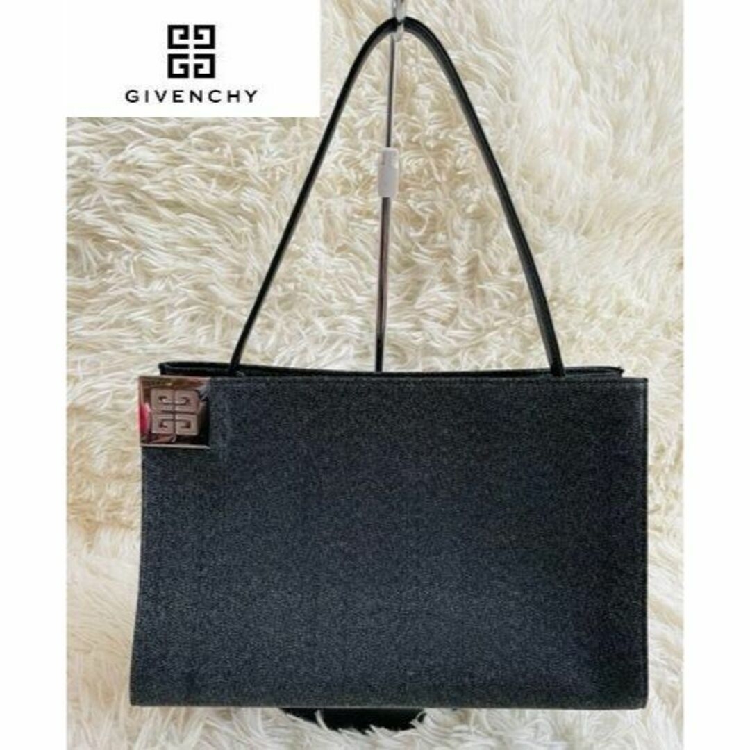 GIVENCHY - 【☆さく☆様】美品 ジバンシー 4Gロゴ 牛革 ハンドバッグ