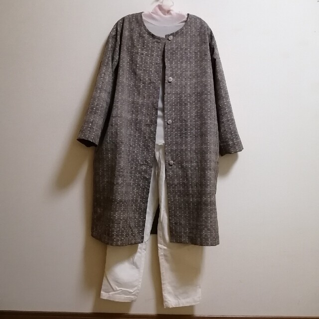 SOLD 着物リメイク コート 紬の通販 by Yumi's shop｜ラクマ