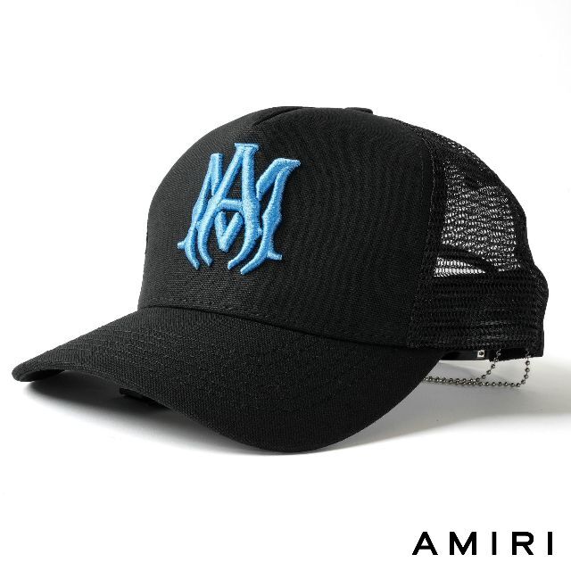 AMIRI - 新品 AMIRI メッシュ ロゴ キャップ ブラックの通販 by