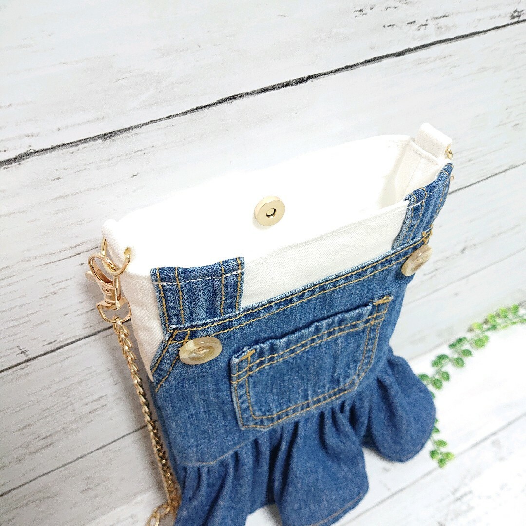 ハンドメイド ジーンズ デニム リメイク ショルダー サコッシュ スマホ