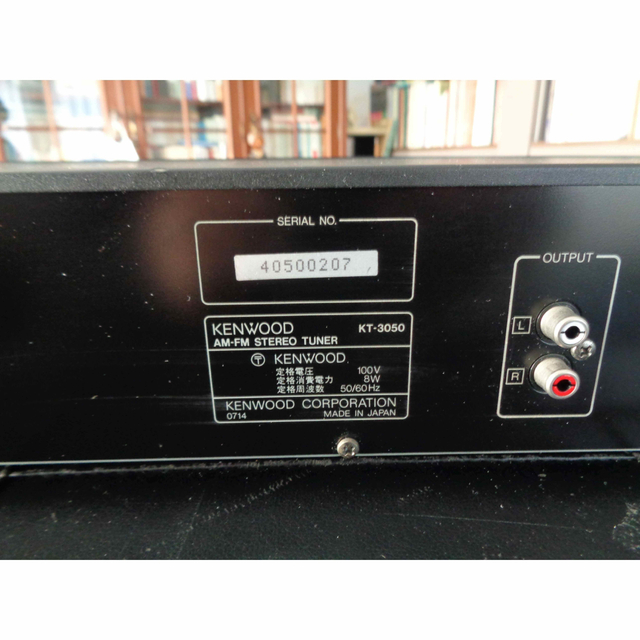 ケンウッド FM/AMチューナー KT-3050 リモコン付き（ジャンク）