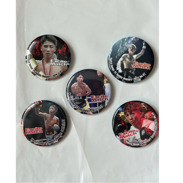 井上尚弥 缶バッチ WOWOW ExciteMatchの通販 by 壱's shop｜ラクマ