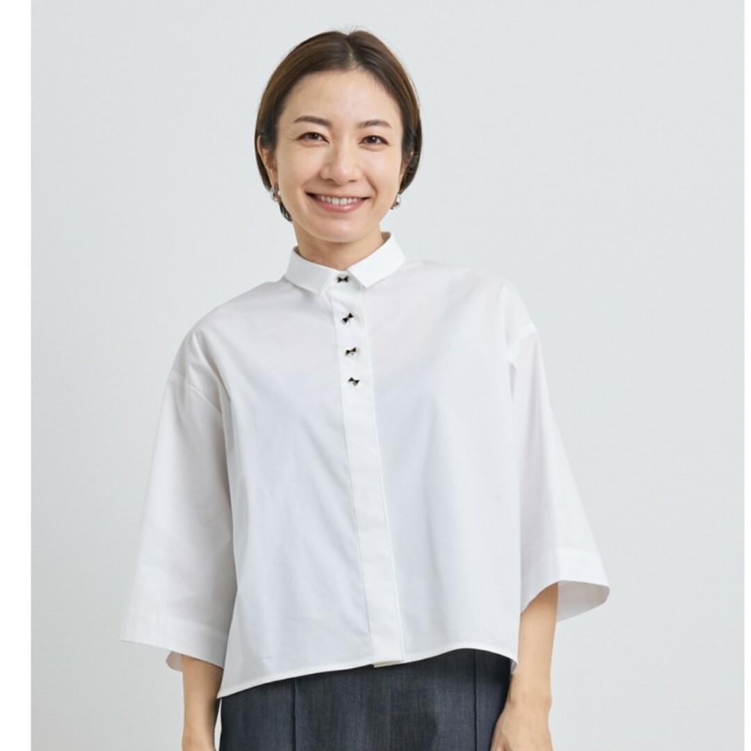 2023ヨリ アリス様専用です。yori リボンボタンショートシャツの通販