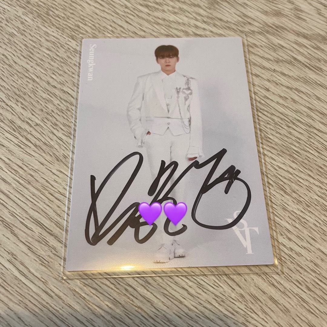 seventeen ジョンハン 直筆サイン CD SEVENTEEN セブチ ジョンハン