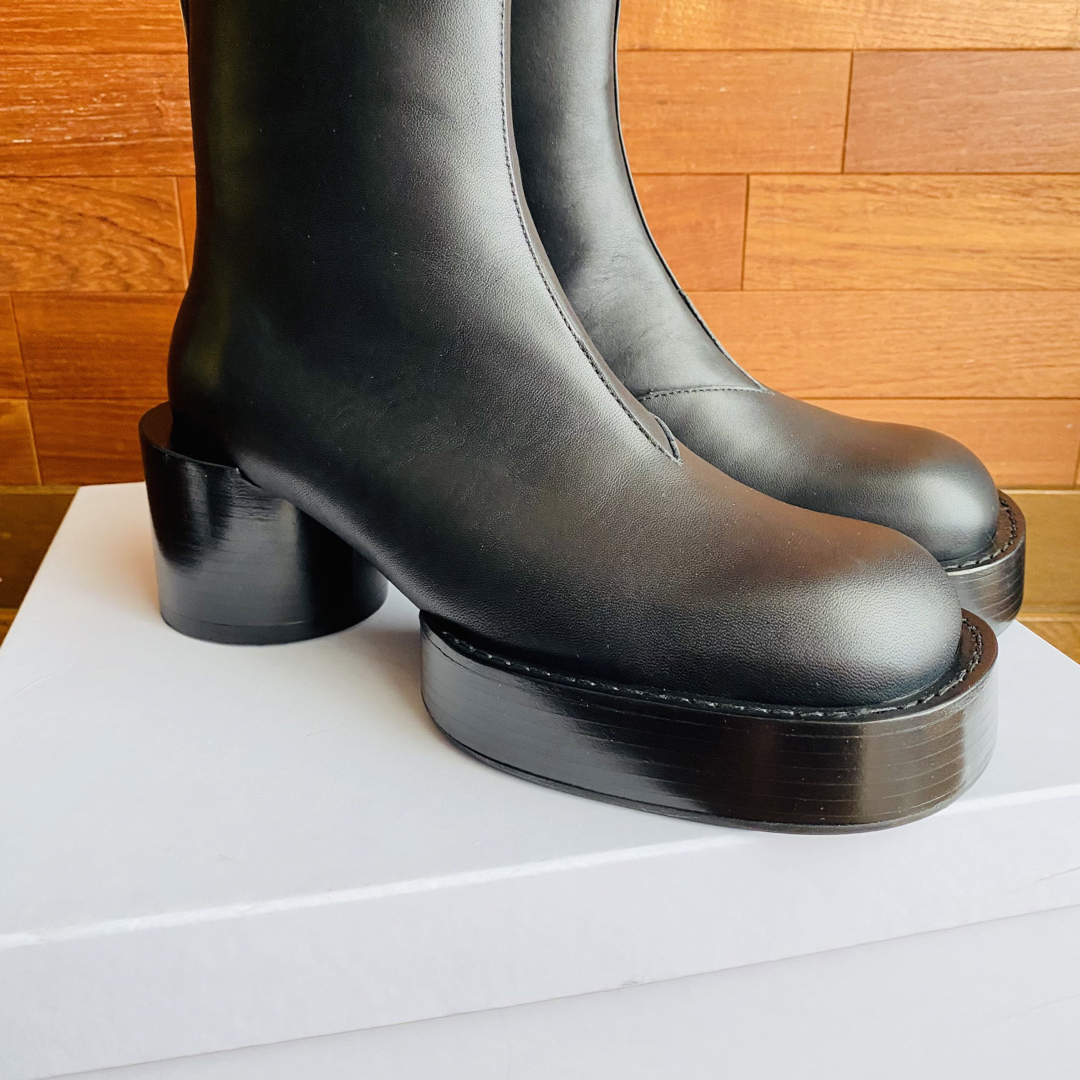 MM6 - 【MM6】エムエムシックス メゾンマルジェラ スクエアトゥ ブーツ