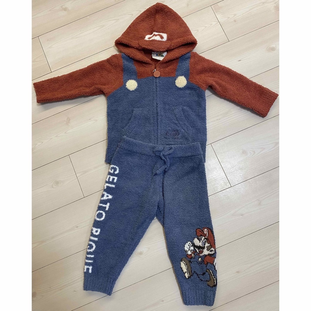 gelato pique - ジェラピケ マリオ コスプレ キッズ XXS セットアップ