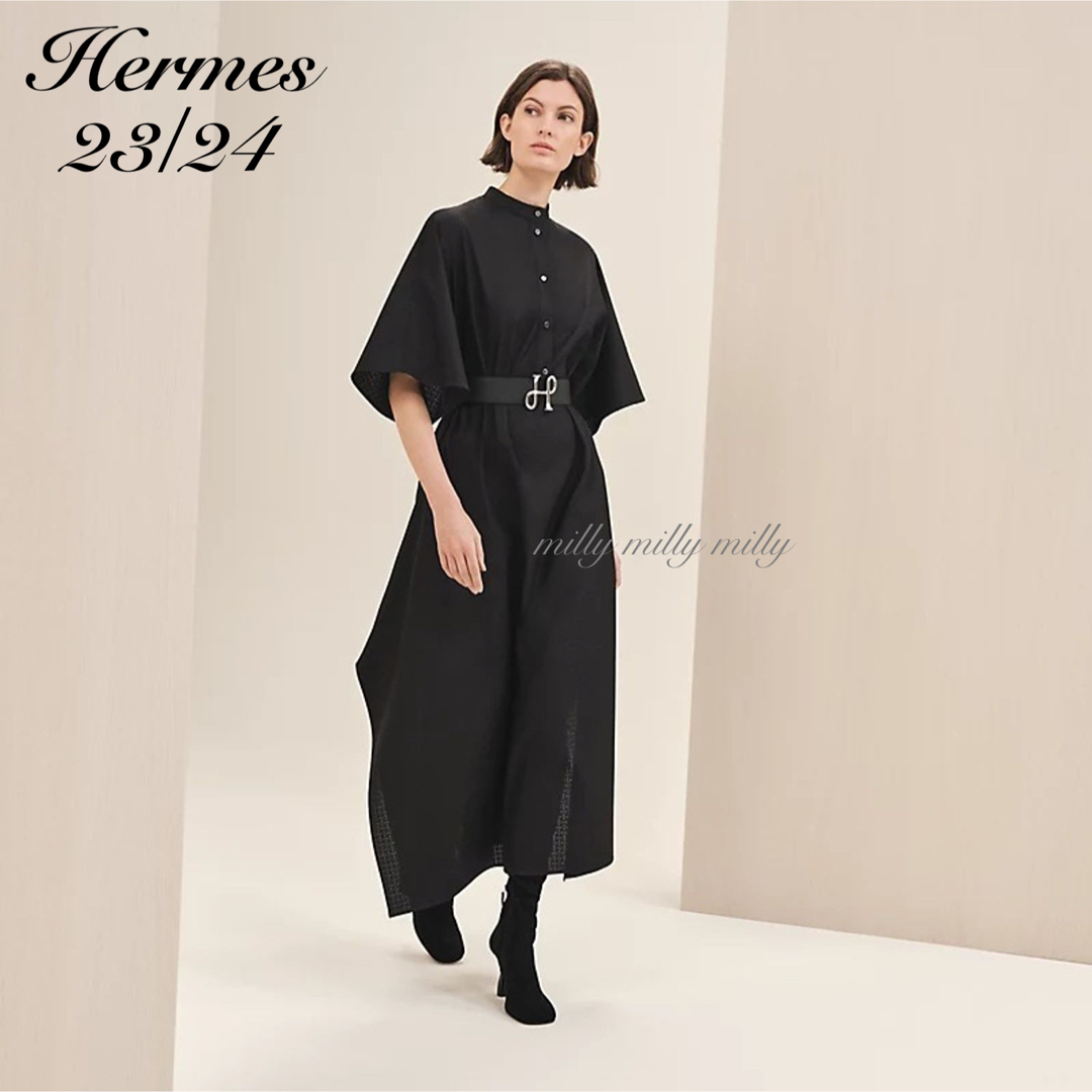 HERMES - 新品タグ付【HERMES】2024Hモザイクカフタンドレスの通販 by