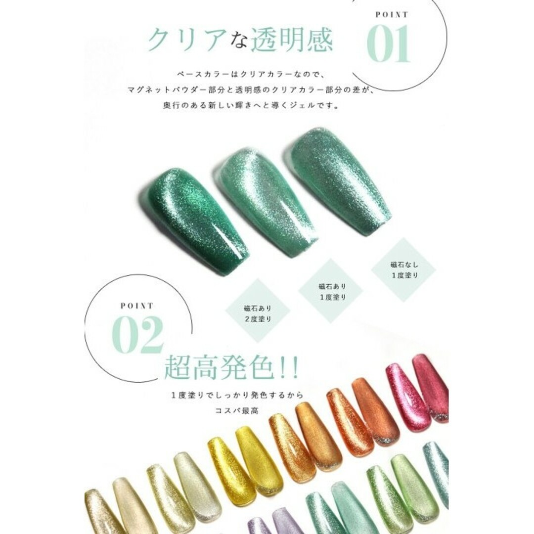 12本セット】フルーツ マグネット ジェルネイル ネイル工房 マグネット