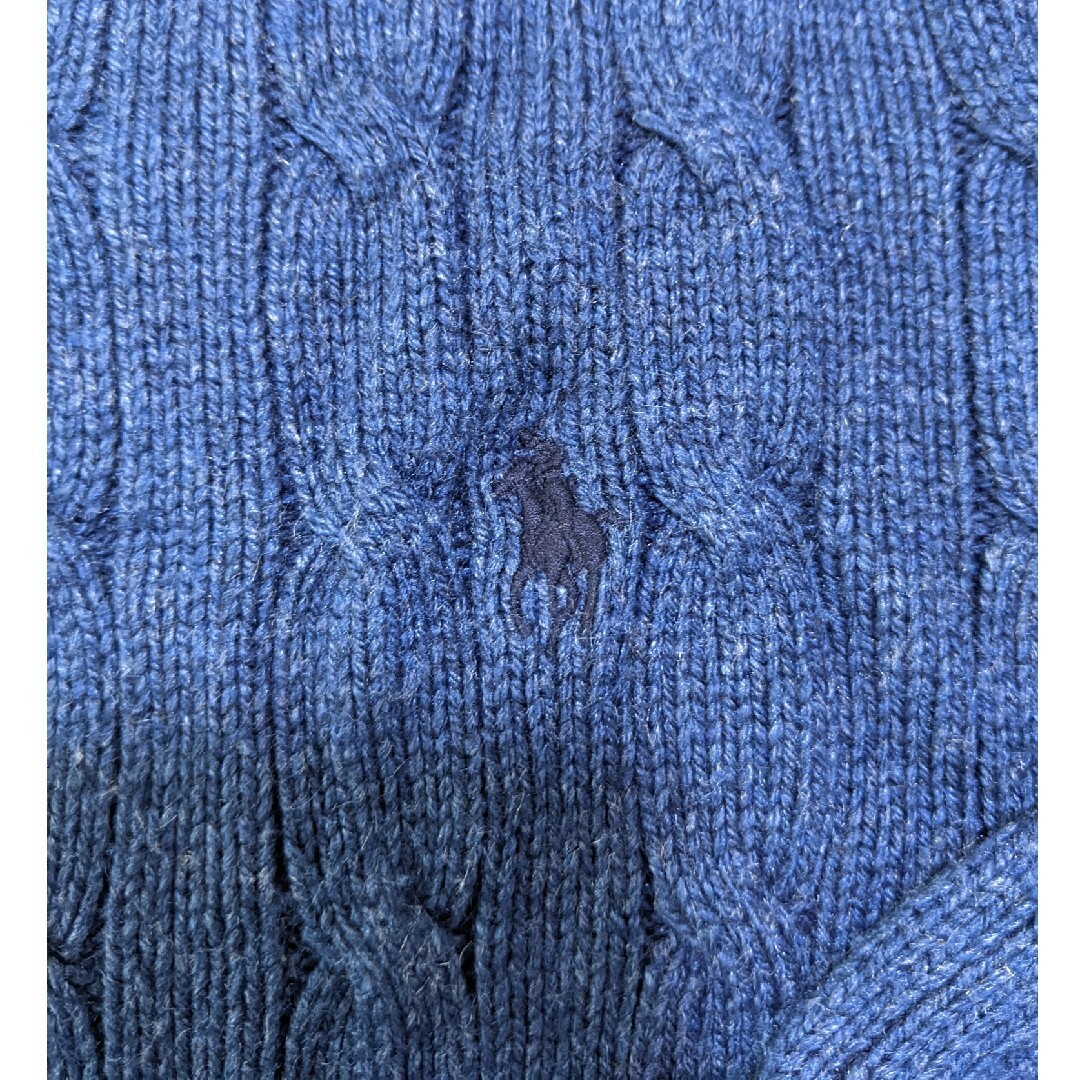 POLO RALPH LAUREN - ポロラルフローレン ケーブルニット ネイビー