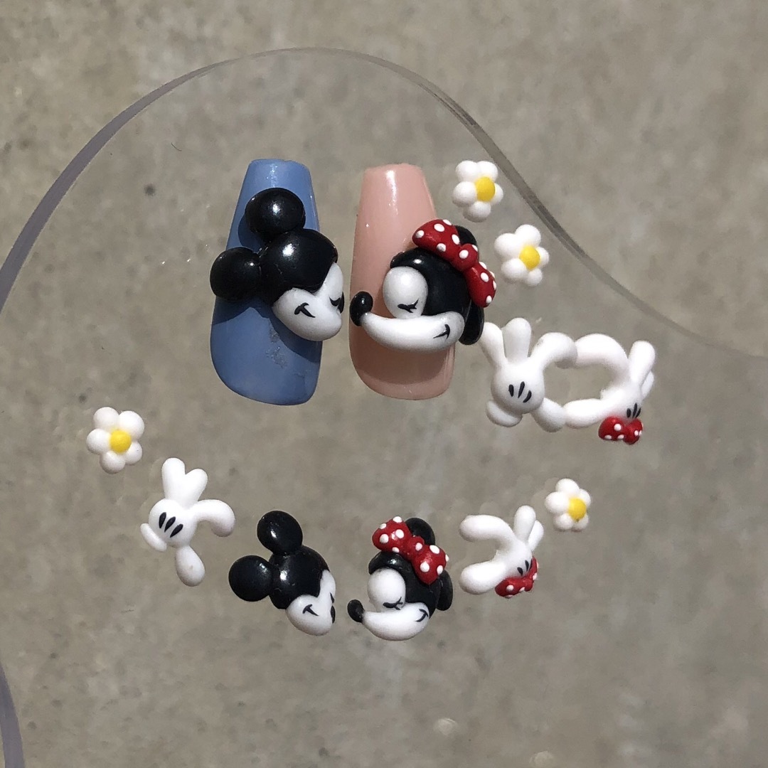 3Dネイルパーツ ヴィンテージミッキー(大)の通販 by nuu.nail._.parts2