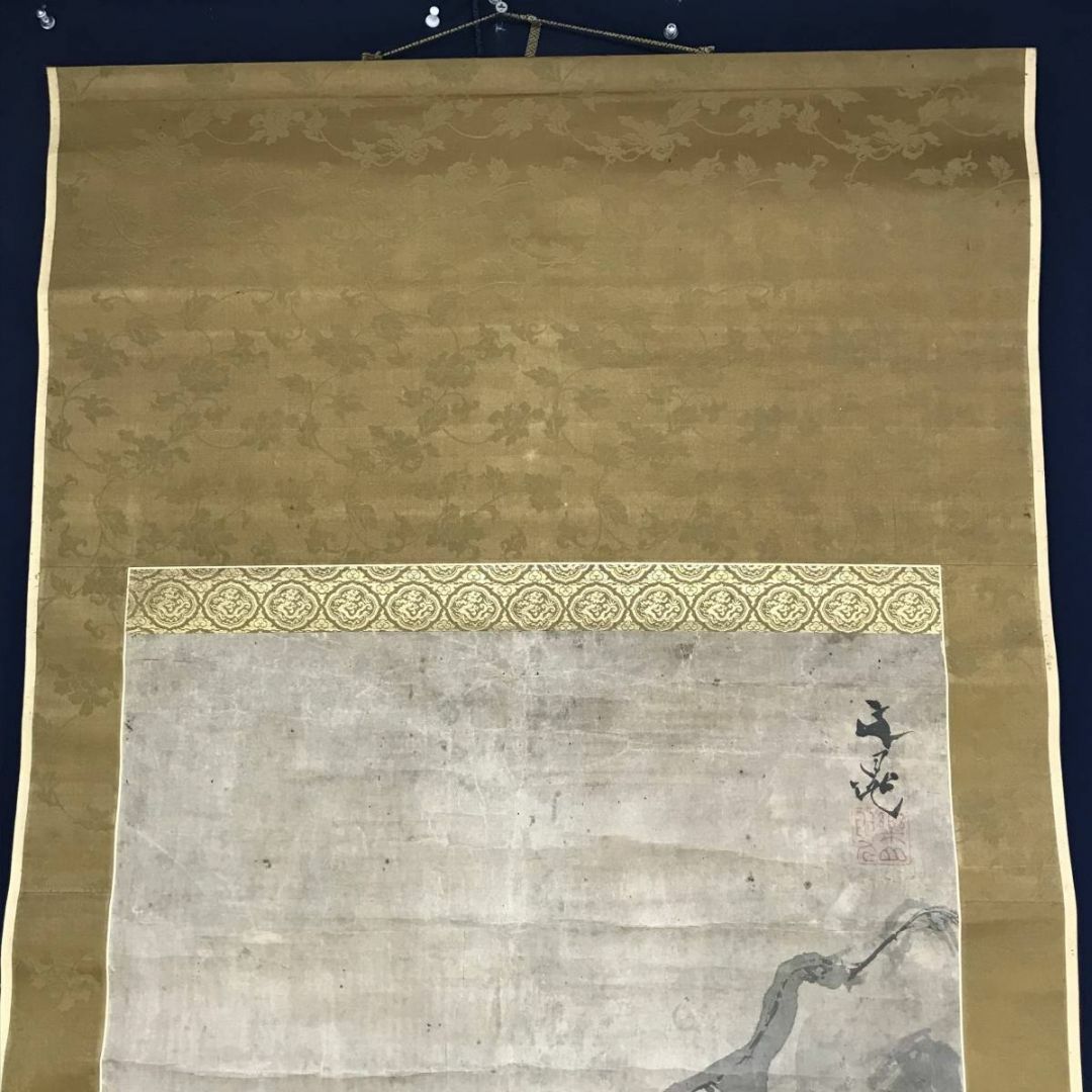 谷文晁/山水人物図/山水図/楼閣山水図/古画/掛軸☆宝船☆AE-132の通販