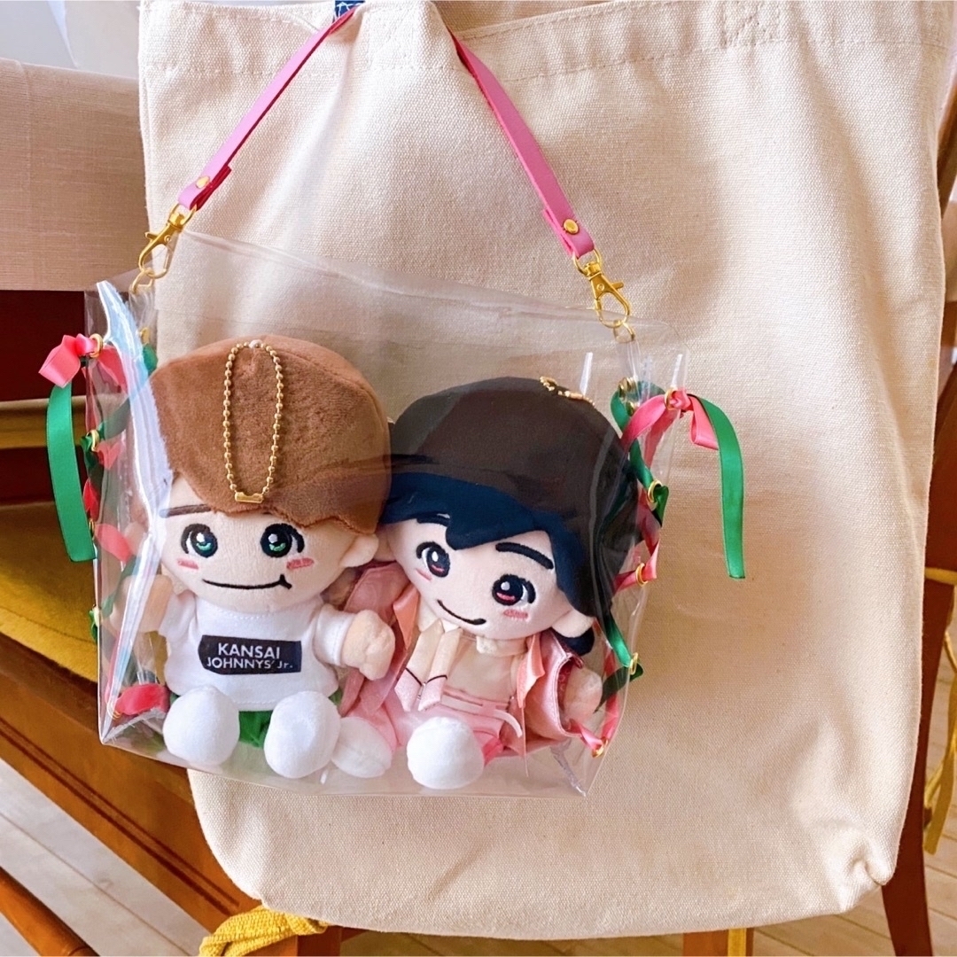 編み上げリボンのちびぬいポーチ♡なにわ男子♡関ジュ（2体用） の通販