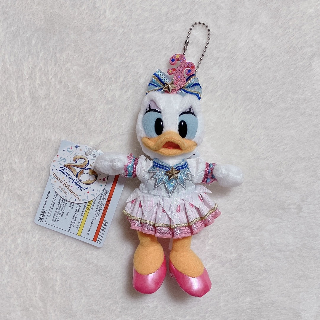 デイジーダック - ディズニーシー20周年 デイジー ぬいぐるみバッジの