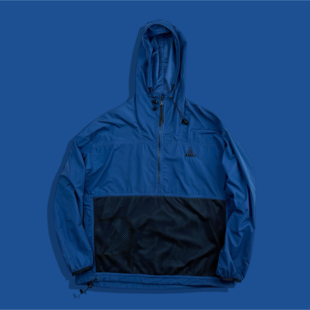 NIKE - 90s NIKE ACG ナイキ ナイロンアノラックパーカー ネイビー