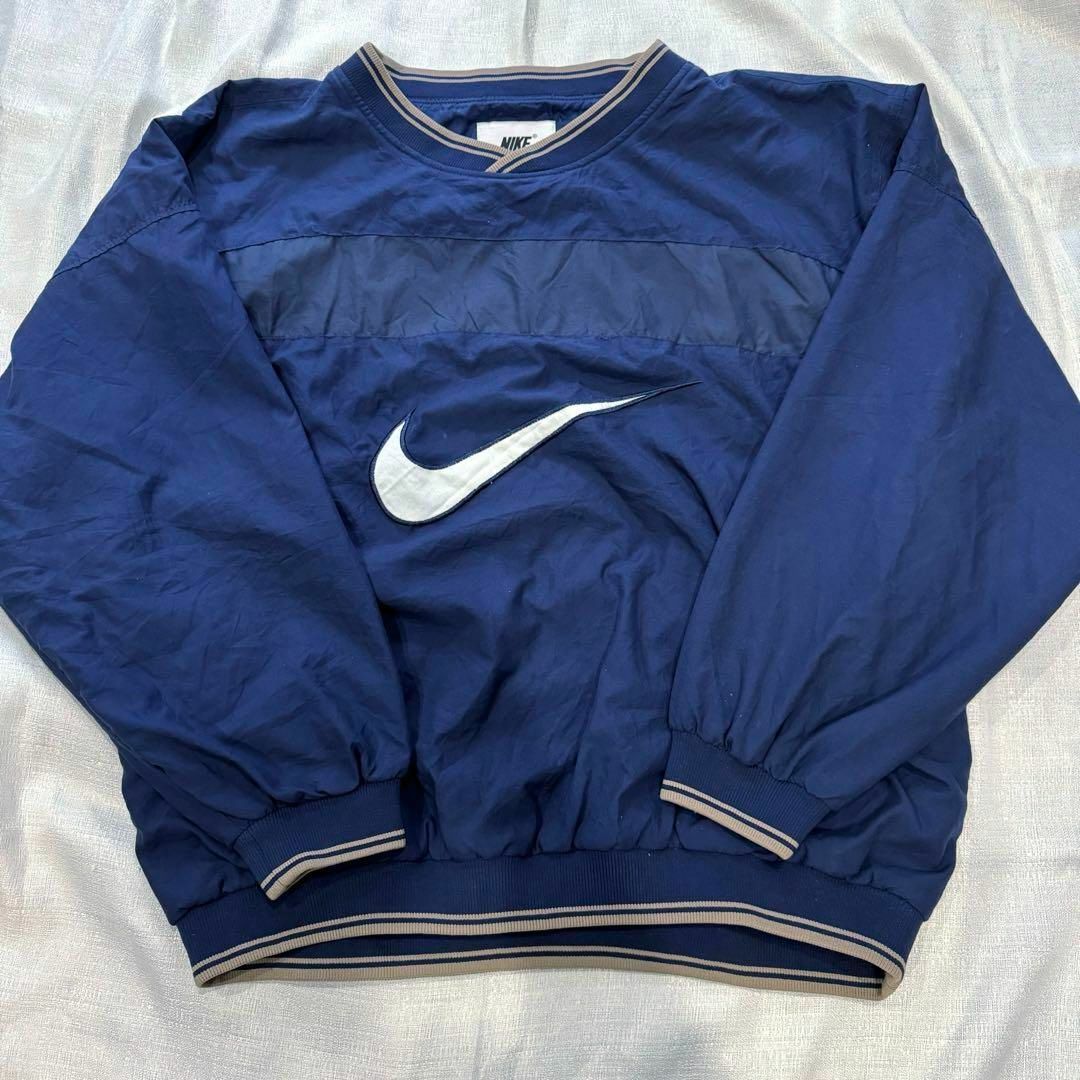 NIKE - 【希少】NIKE 90s ナイロン プルオーバー 銀タグ ビックロゴ