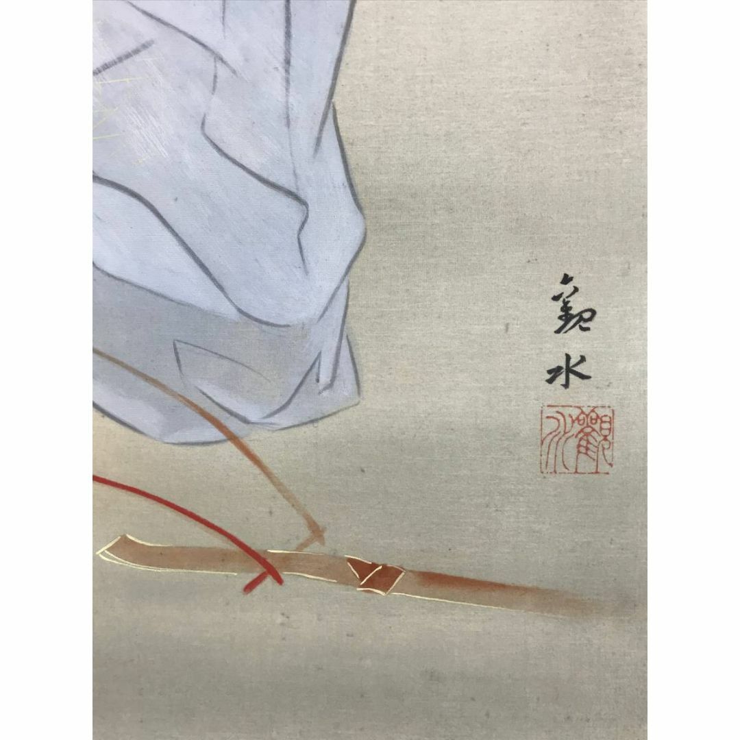 真作/観水/能図/能舞図/能楽/能画/掛軸☆宝船☆AD-457の通販 by 掛軸