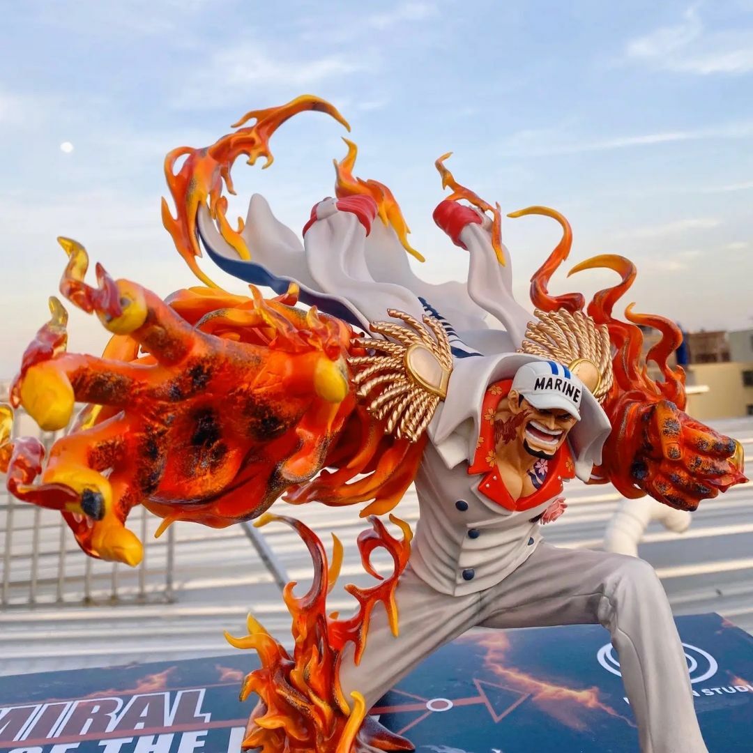 ワンピース 赤犬 元帥 サカズキ フィギュア ガレージキット 塗装済み