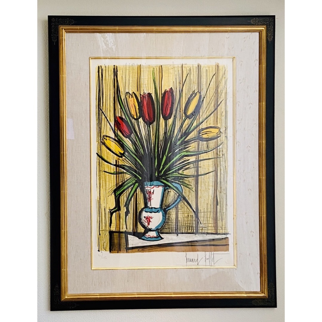 ベルナール ビュッフェ 【チューリップ 】リトグラフ ED150 レゾネ#236