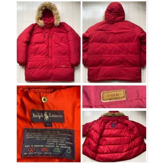 POLO RALPH LAUREN（ダウンジャケット ・ レッド/赤色系）のフリマ